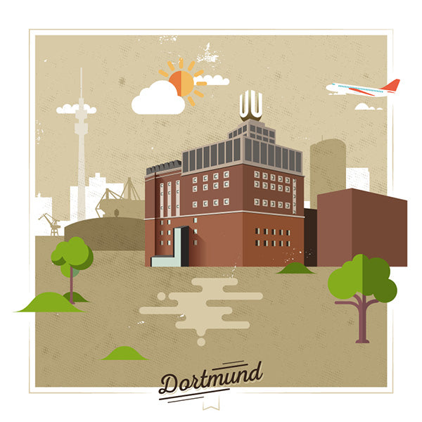 Dortmunder U vintage Poster