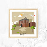 Dortmunder U vintage Wandbild