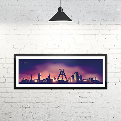 Bochum Skyline Poster Twilight