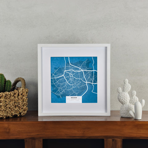 Bochum Karte - Gesamte Stadt (30 x 30 cm)