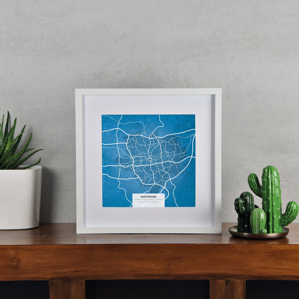 Dortmund Karte - Gesamte Stadt (30 x 30 cm)
