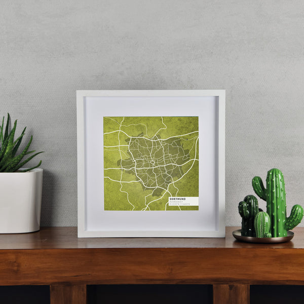 Dortmund Karte - Gesamte Stadt (30 x 30 cm)