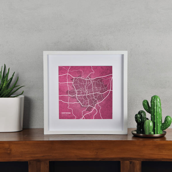 Dortmund Karte - Gesamte Stadt (30 x 30 cm)